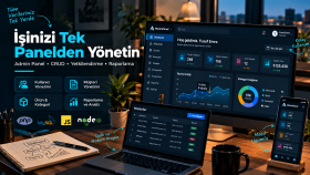 işletmeniz için özel admin paneli geliştiririm