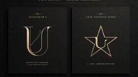 Siyah ve gold konseptli lüks logo tasarımı. Moda, güzellik, kuyumcu ve premium markalar için ideal.
