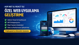 ASP.NET ve React ile size özel web siteleri geliştirebilirim