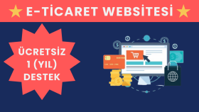 E-ticaret web sitenizi hazırlarım