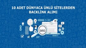 10 Adet siteden backlink alımı