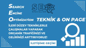 teknik ve on page (iç) SEO yaparak sıralamanızı arttırırım