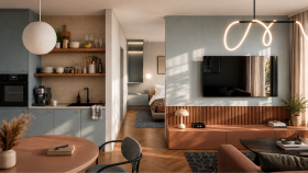 36 m² Stüdyo Daire | İç Mekân Tasarımı & 3D Görselleştirme