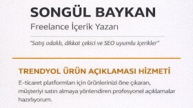 e-ticaret siteleri için satış odaklı ürün açıklaması yaparım