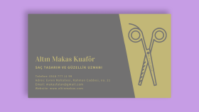 şık ve sade kartvizit tasarımı