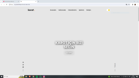 Karot hizmeti veren bir firma için hazırladığım site / F-E