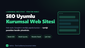 SEO uyumlu ve panelli kurumsal web sitesi yaparım