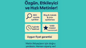 özgün ve dikkat çekici içerikler yazarım