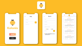 Kolonix App - UI/UX Çalışması
