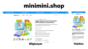 miniminii.shop için E-ticaret sitesi yapımı