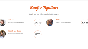 Kuaförler için web sitesi hazırlayabilirim