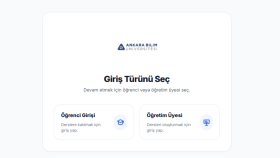 Ankara Bilim Üniversitesi - Web Site Tasarımı