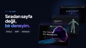 Three.js ile 3D ve animasyonlu web sitesi yaparım
