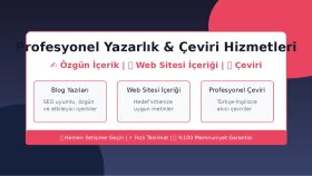 web siten için profesyonel içerikler yazarım
