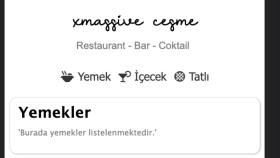 Restoran için Dijital Menu