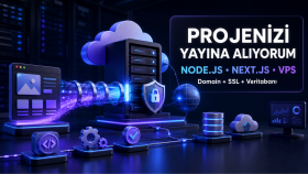 web projenizi sunucuya kurup yayına alırım