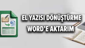 el yazılarınızı dijital metine dönüştürürüm