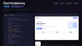 özel kodlanmış modern web sitesi geliştiririm