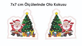Yılbaşı Temalı Oto Kokusu Tasarımı 