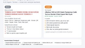 Termos: büyük harfli başlıktan düzenli başlığa