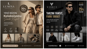 Moda Markaları İçin Premium Sosyal Medya Tasarımları