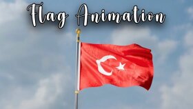 Dalgalanan Türk Bayrağı Animasyonu