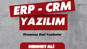 sizlere özel ERP ve CRM yazılımlar yazabilirim