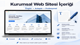 web siteniz için özgün ve kurumsal içerik yazarım