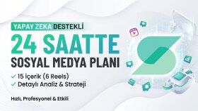yapay zeka ile 24 saatte sosyal medya planı hazırlarım