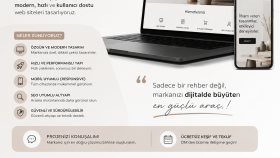 sizler için anahtar teslim web sitenizi geliştirebilirim