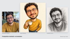 fotoğrafından karikatür ve karakalem portre çizerim