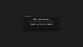 Electron ile Tasarlanmış Video Dönüştürücü