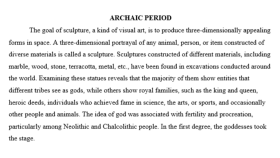 Archaic Period
