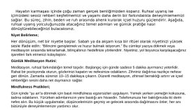Ruhsal Uyanış & Mindfulness 