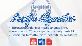 titizlikle ses ve videolarınızı metne alabilirim