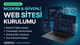 modern, güvenli ve mobil uyumlu web sitenizi kurabilirim
