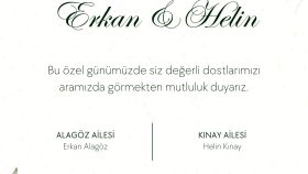 Özel Düğün Davetiyesi Tasarımı