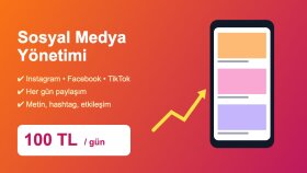 günlük 100 TL'ye sosyal medya hesabınızı yönetirim