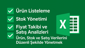 Excelde size istediğiniz hizmeti sunabilmekteyim