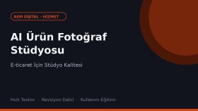 ürün fotoğraflarınızı yapay zekayla profesyonelleştiririm