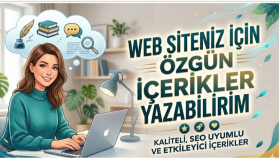 web siteniz için özgün içerik ve makale yazabilirim