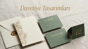 özel günlerinize şıklık katacak davetiye tasarımları yaparım