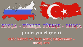 Rusça Türkçe arası profesyonel çeviri yapabilirim