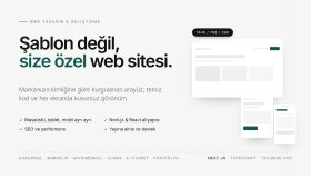  işletmeniz için profesyonel web siteleri geliştiriyorum