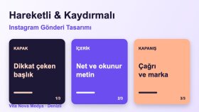 Kaydırmalı Instagram Gönderi Tasarım Örneği