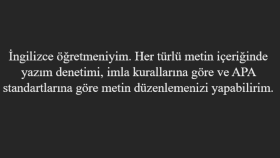 metinleriniz için yazım denetimi ve düzenleme yapabilirim