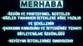 sizin için profesyonel şarkı sözü yazarım ve bestelerim