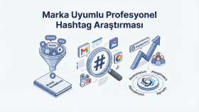marka uyumlu hashtag araştırması yaparım