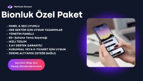 sizler için profesyonel web siteleri oluşturabilirim