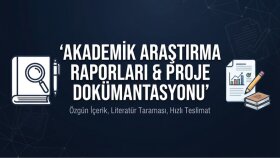 araştırma raporları, makaleler vs. hazırlarım